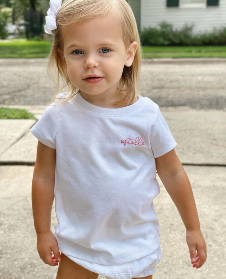 My Name Is! Tee - Hand Embroidered