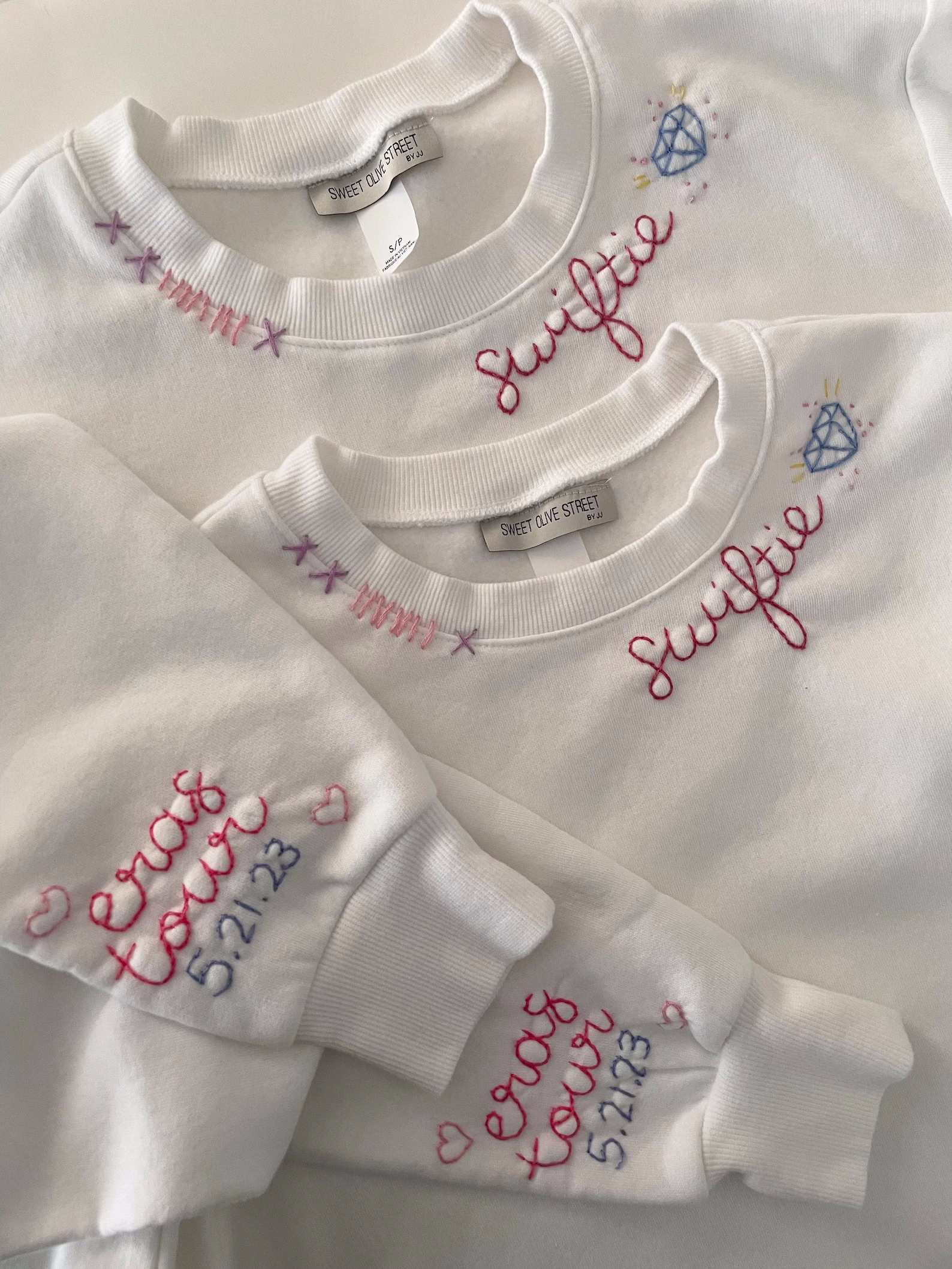 Taylor Swift Eras Tour Hand Embroidered with Swiftie with Diamond - Sw –  Sweet Olive Street