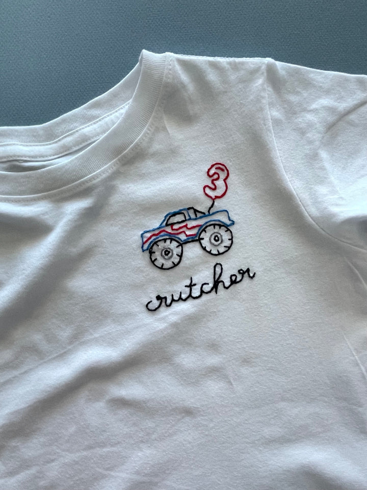 Custom Order - Monster Truck with Bday Balloon