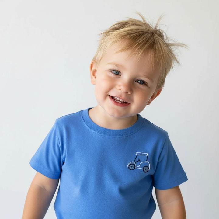 Blue Golf Cart Tee